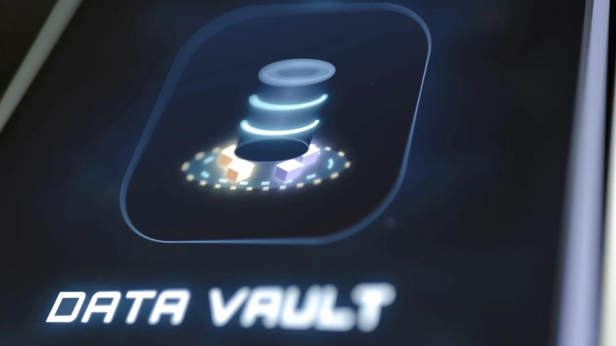 Data vault symbol representing protected backup storage